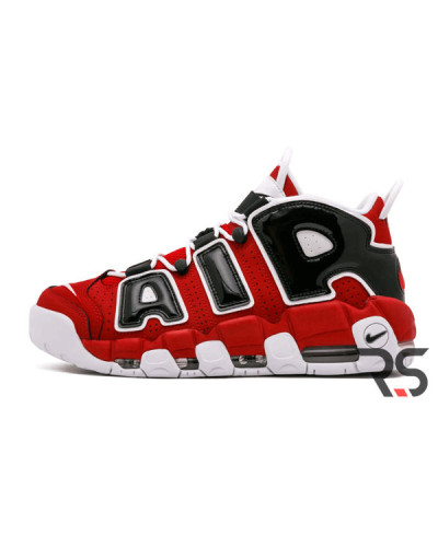 Мужские кроссовки Nike Air More Uptempo «Red-White-Black»