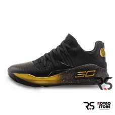 Мужские кроссовки Under Armour Curry 4 Low «Black/Gold»