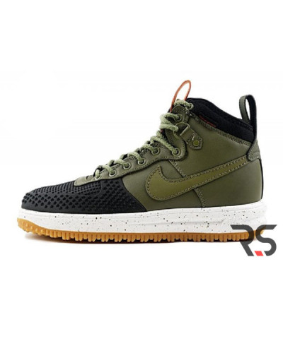 Мужские кроссовки Nike Lunar Force 1 Duckboot  «Green/Black»