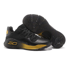 Мужские кроссовки Under Armour Curry 4 Low «Black/Gold»