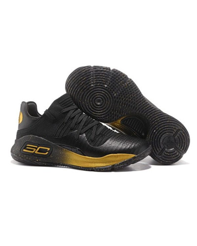 Мужские кроссовки Under Armour Curry 4 Low «Black/Gold»
