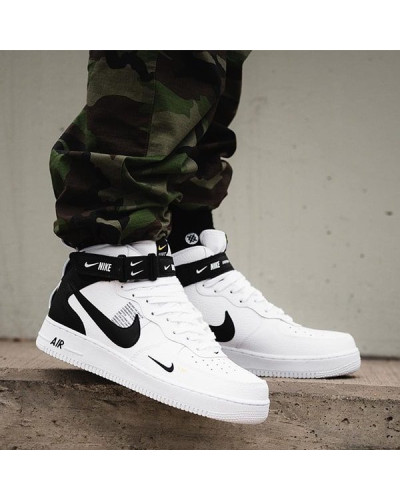 Кроссовки Nike Air Force 1 ’07 Lv8 Utility Mid «White/Black»