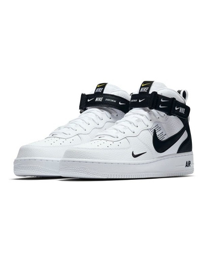 Кроссовки Nike Air Force 1 ’07 Lv8 Utility Mid «White/Black»