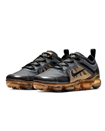 Кроссовки Nike Air VaporMax 2019 «Black/Metallic Gold»