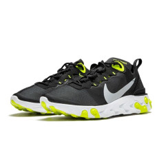 Летние кроссовки Nike React Element 55 «Black Wolf Grey-Volt»