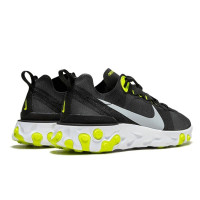 Летние кроссовки Nike React Element 55 «Black Wolf Grey-Volt»