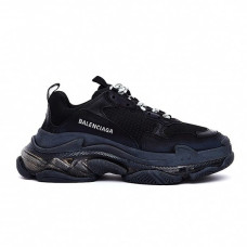 Женские кроссовки Balenciaga Triple S Clear Sole «Black»