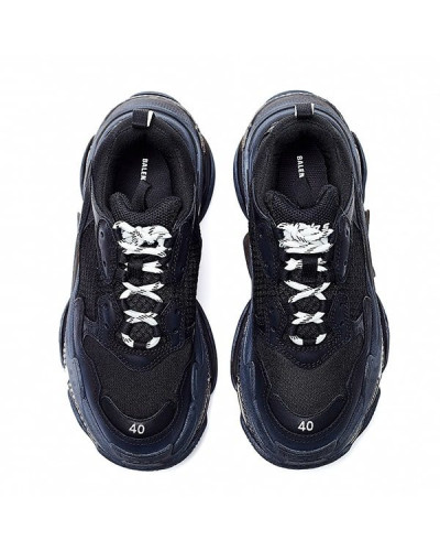 Женские кроссовки Balenciaga Triple S Clear Sole «Black»