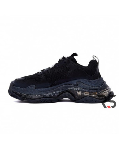 Женские кроссовки Balenciaga Triple S Clear Sole «Black»