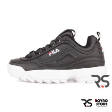 Женские кроссовки Fila Disruptor 2 «Black/White»