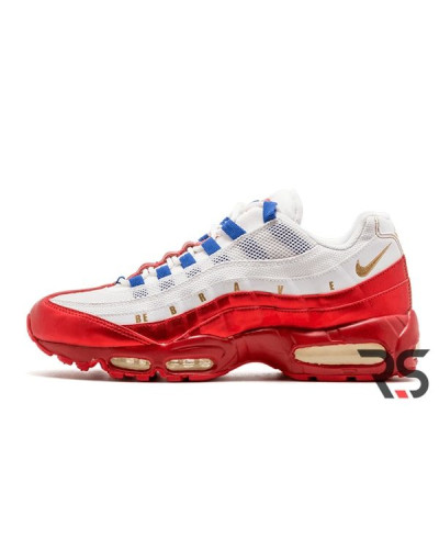 Кроссовки Nike Air Max 95 Be Brave «White/Red»