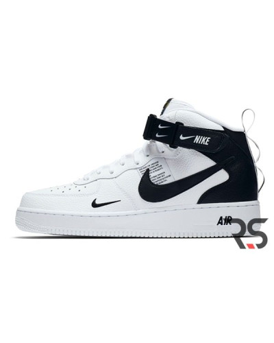 Кроссовки Nike Air Force 1 ’07 Lv8 Utility Mid «White/Black»