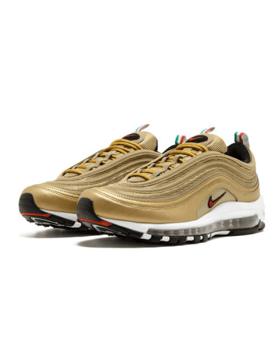 Мужские кроссовки Nike Air Max 97 Metallic Gold «Italy»