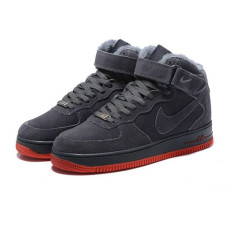 Мужские кроссовки Nike Air Force 1 Winter «Gray/Red»