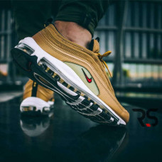 Мужские кроссовки Nike Air Max 97 Metallic Gold «Italy»