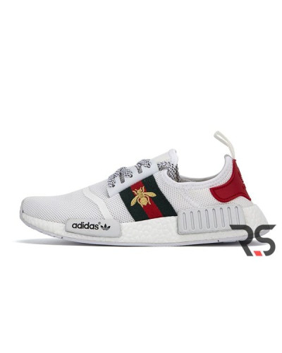 Мужские кроссовки Adidas NMD R1 Gucci «White»