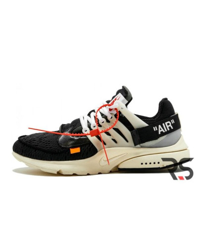 Мужские кроссовки Off White x Nike Air Presto «Black»