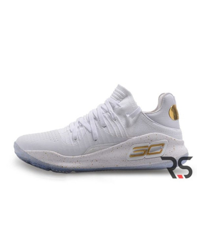 Мужские кроссовки Under Armour Curry 4 Low «White/Gold»
