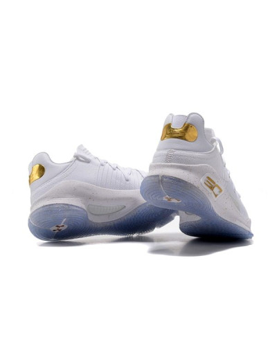 Мужские кроссовки Under Armour Curry 4 Low «White/Gold»