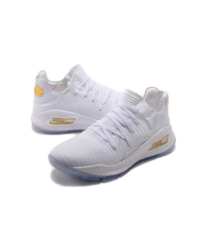 Мужские кроссовки Under Armour Curry 4 Low «White/Gold»