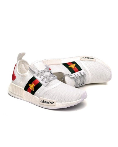 Мужские кроссовки Adidas NMD R1 Gucci «White»