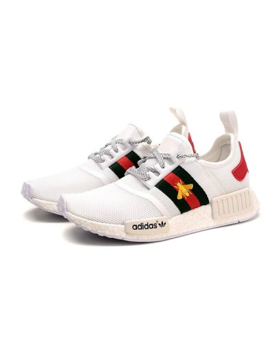 Мужские кроссовки Adidas NMD R1 Gucci «White»