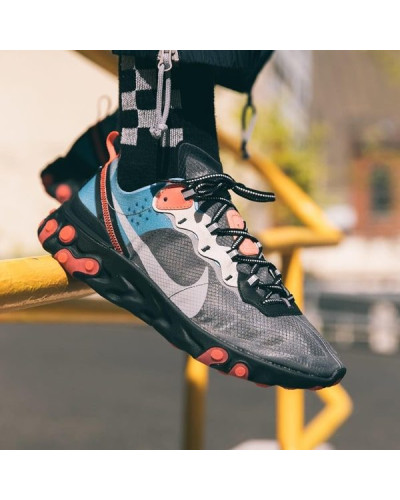 Мужские кроссовки Nike React Element 87 «Blue Chill/Solar Red»