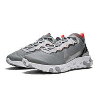 Летние кроссовки Nike React Element 55 «Cool Grey/Hyper Crimson»