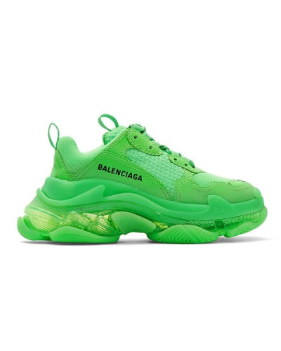 Женские кроссовки Balenciaga Triple S Clear Sole «Neon Green»