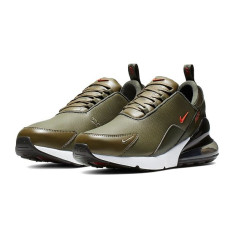 Кроссовки Nike Air Max 270 Premium Leather «Olive/Orange»