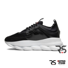 Женские кроссовки Versace Chain Reaction «Black/White»