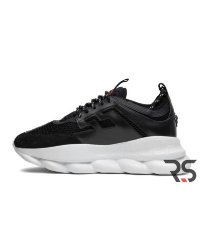 Женские кроссовки Versace Chain Reaction «Black/White»