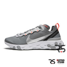 Летние кроссовки Nike React Element 55 «Cool Grey/Hyper Crimson»