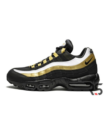 Осенние кроссовки Nike Air Max 95 OG «Black/Metallic Gold/White»