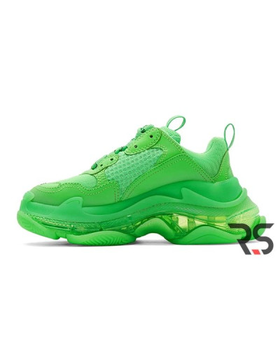 Женские кроссовки Balenciaga Triple S Clear Sole «Neon Green»