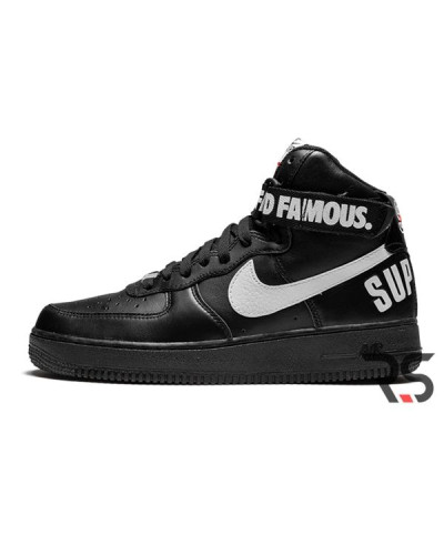 Кроссовки Nike Air Force 1 High Supreme World Famous «Black»