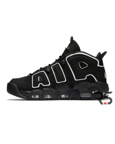 Мужские кроссовки Nike Air More Uptempo 96 «Black/White»