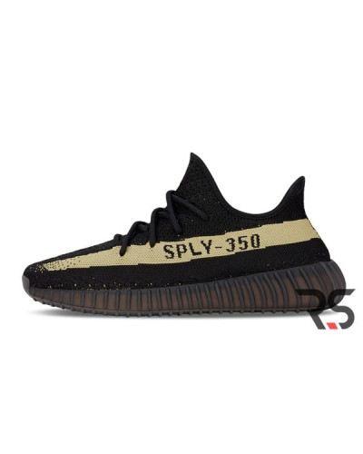 Мужские кроссовки Adidas Yeezy Boost 350 V2 «Core Black/Green»
