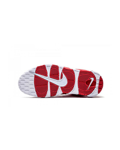 Мужские кроссовки Nike Air More Uptempo «White/Red»