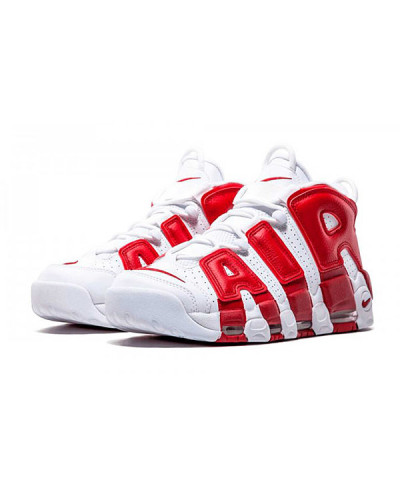Мужские кроссовки Nike Air More Uptempo «White/Red»