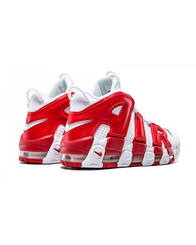 Мужские кроссовки Nike Air More Uptempo «White/Red»