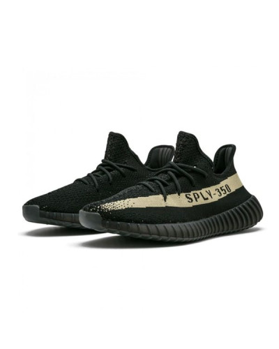Мужские кроссовки Adidas Yeezy Boost 350 V2 «Core Black/Green»