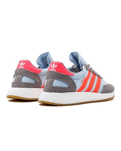 Мужские кроссовки Adidas Iniki Runner «Grey/Turbo Red»