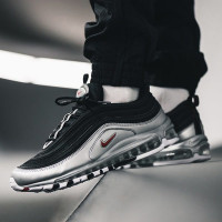 Осенние кроссовки Nike Air Max 97 QS «Black/Metallic Silver»
