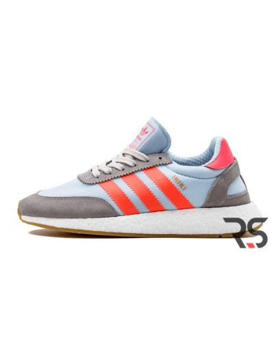 Мужские кроссовки Adidas Iniki Runner «Grey/Turbo Red»