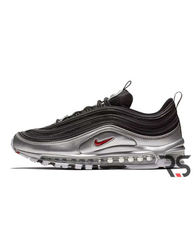 Осенние кроссовки Nike Air Max 97 QS «Black/Metallic Silver»