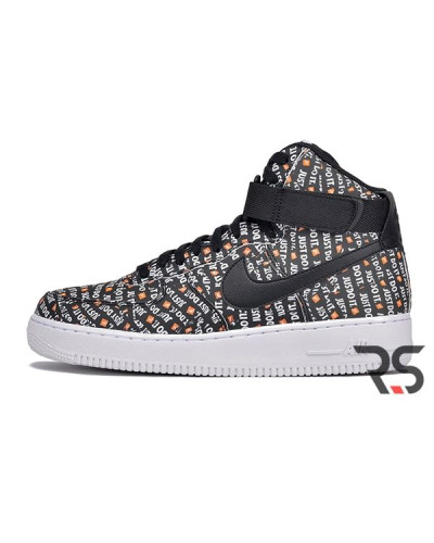 Мужские кроссовки Nike Air Force 1 High «Just Do It Pack Black»