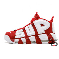 Мужские кроссовки Nike Air More Uptempo Supreme «Red/White»