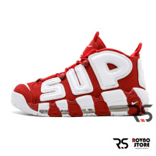 Мужские кроссовки Nike Air More Uptempo Supreme «Red/White»