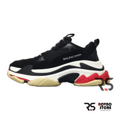 Мужские кроссовки Balenciaga Triple S “Black/White/Red”